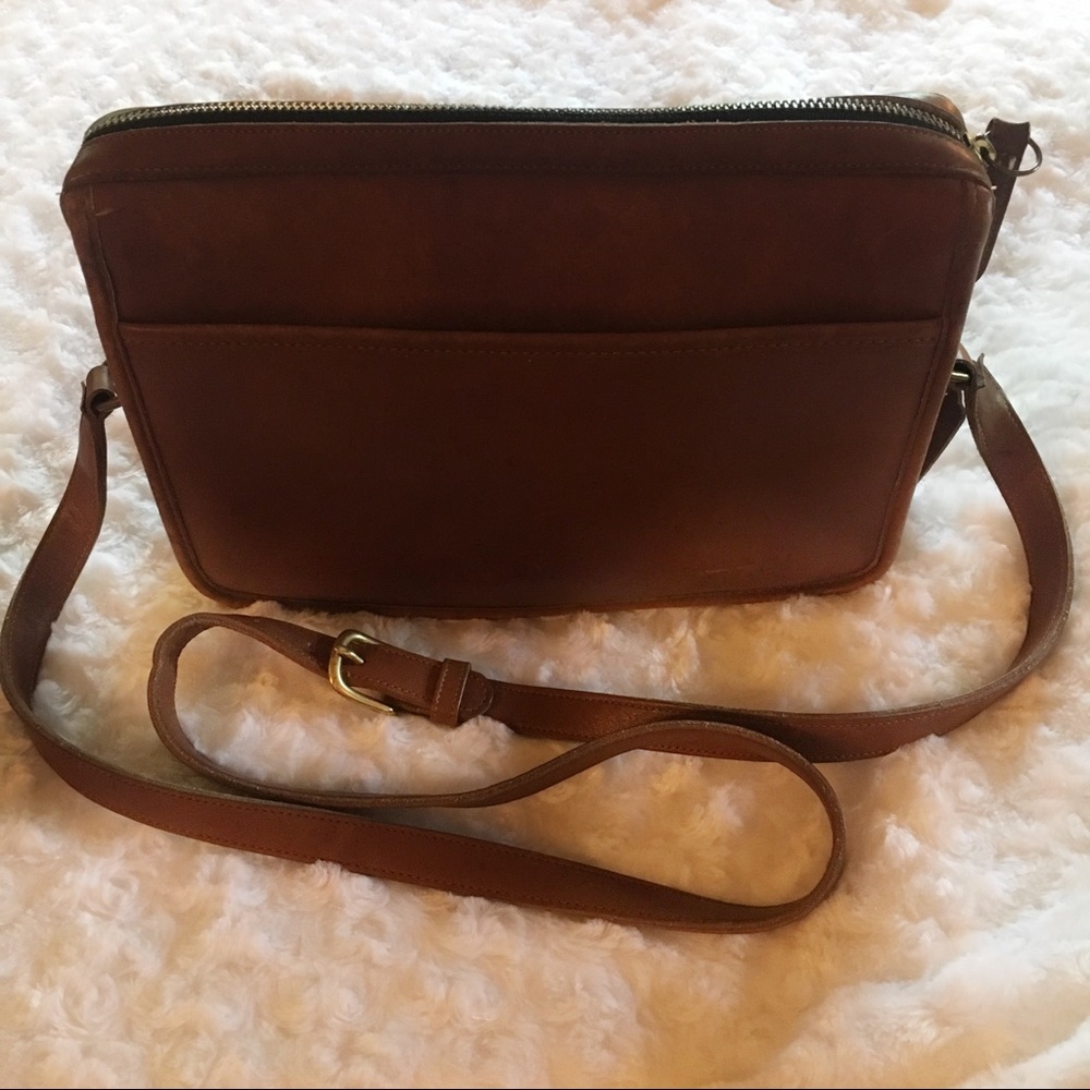 Vintage Coach Brown Leather Crossbody/Shoulder Bag
